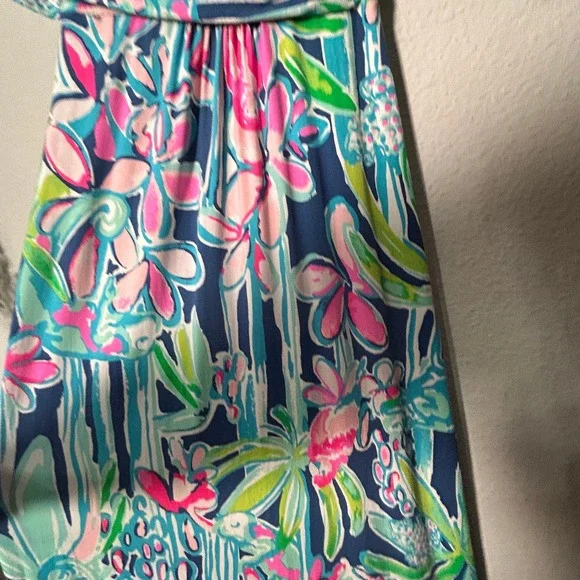 Lilly Pulitzer Parigi Stretch Maxi Dress Style 23900 Kimono Sleeve XXS Stretch - Picture 10 of 11